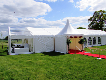 marquee clear roof dorset
